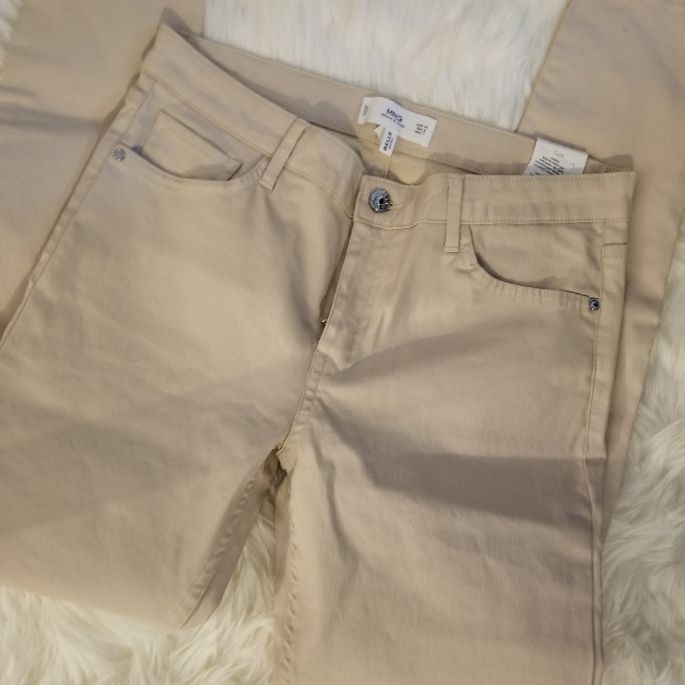 MNG waxed jeans